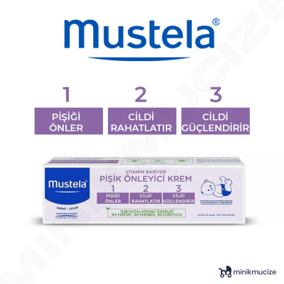 Mustela Vitamin Barrier Cream 1.2.3 Pişik Kremi 100 ml - Mustela