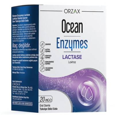 OCEAN ENZYMES LACTASE DAMLA 20 ML - Orzax