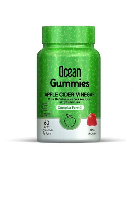 Ocean Gummies Apple Cider Vinegar 60 Çiğneme Form - 1