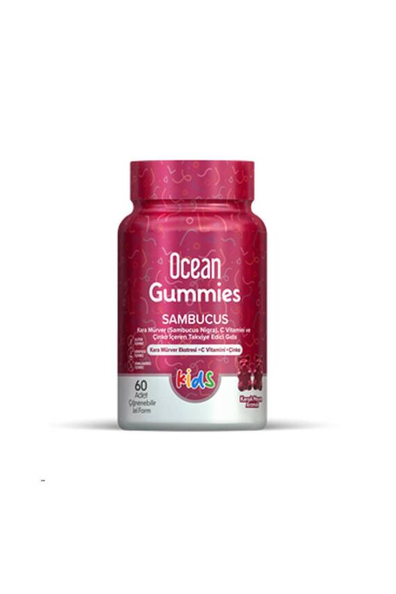 Ocean Gummies Sambucus 60 Adet Çiğnenebilir Jel Form - 2