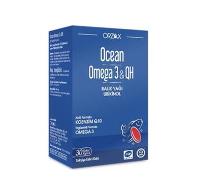 Ocean Omega 3 & QH 30 Yumuşak Kapsül - Orzax