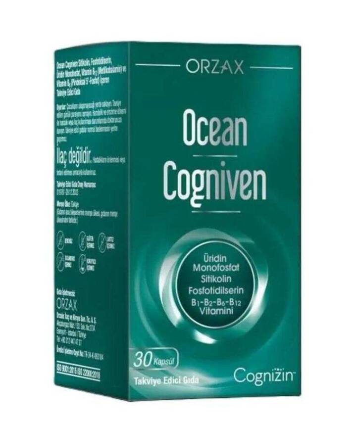 Orzax Ocean Cogniven İçeren Takviye Edici Gıda 30 Kapsül - 3