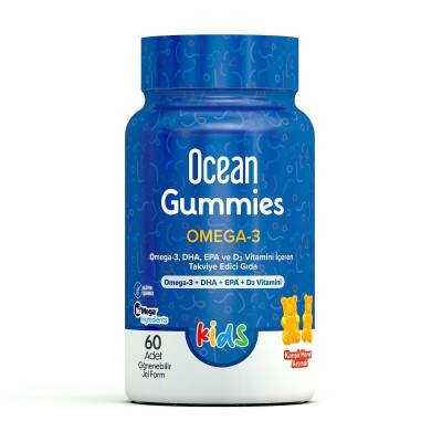 Ocean Gummies Omega-3 60 Adet Çiğnenebilir Jel Form - Orzax