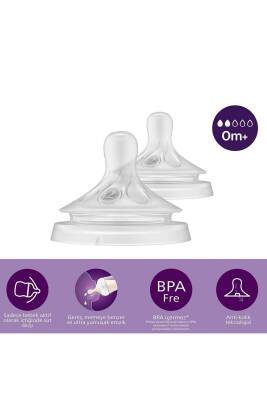 Philips Avent Natural Response 2'li Biberon Emziği, 1 Numara, 0 Ay - Philips Avent