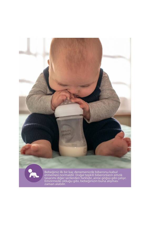 Philips Avent Natural Response Pp 2'li Biberon Seti, 1 Ay 260ml Syc903/02 - 3