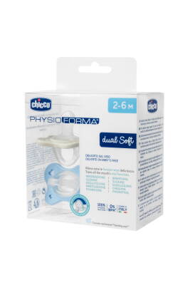 PHYSIO DUAL SOFT ERKEK 2-6AY 2'Lİ EMZİK - Chicco