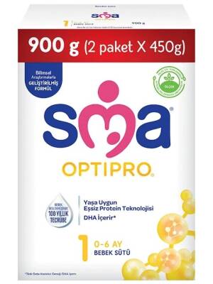 SMA Optipro Probiyotik Bebek Sütü 900 gr No:1 - SMA