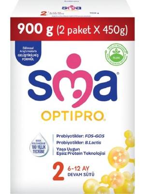 SMA Optipro Probiyotik Devam Sütü 900 gr No:2 - SMA