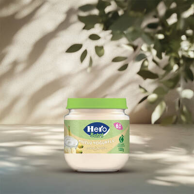 Ülker Hero Baby Kavanoz Yoğurtlu Muzlu Muhallebi 5. Aydan İtibaren 125 gr - HERO BABY