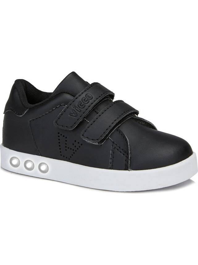 Vicco Oyo Işıklı Unisex Çocuk Siyah/Beyaz Sneaker 313.P19K.100 - 2