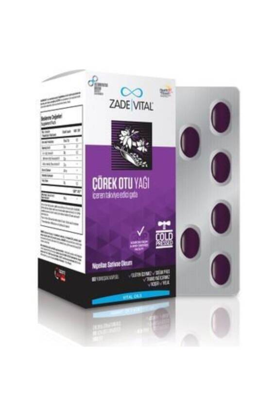 Zade Vital Çörek Otu Yağı Blister 60 Kapsül - 1