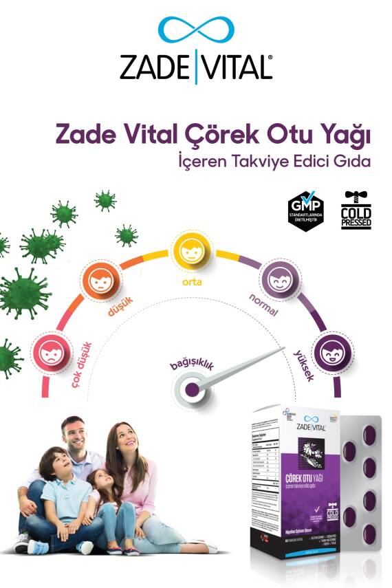 Zade Vital Çörek Otu Yağı Blister 60 Kapsül - 3