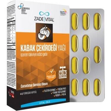 Kabak Çekirdeği Yağı 60 Kapsül - ZADE VİTAL