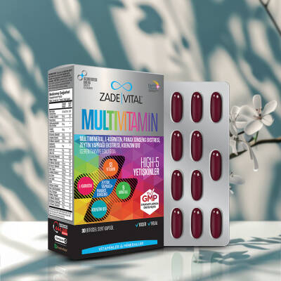 Zade Vital Multivitamin 30 Bitkisel Kapsül - Zade Vital