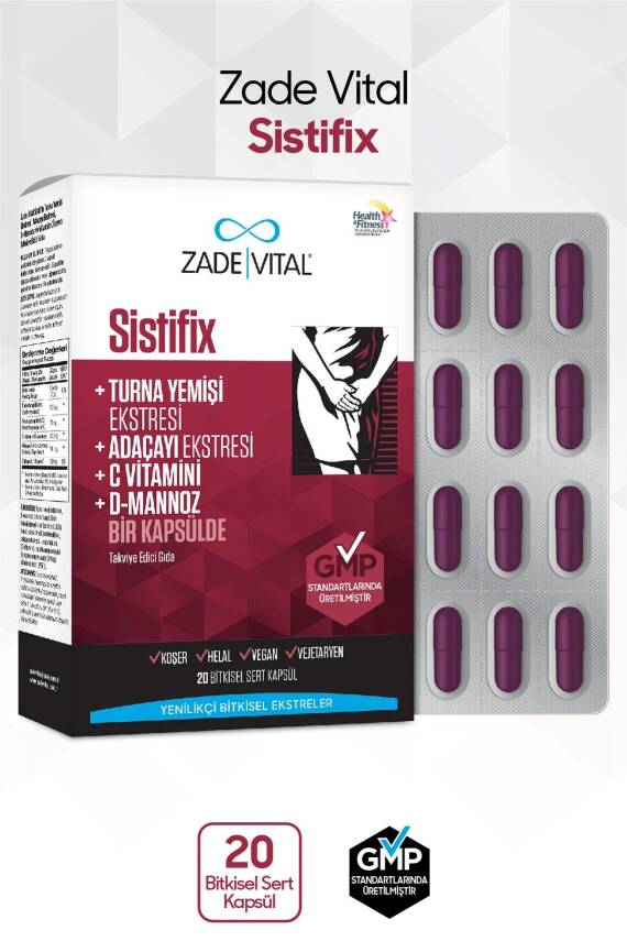 Zade Vital Sistifix Takviye Edici Gıda 20 Kapsül - 2