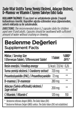 Zade Vital Sistifix Takviye Edici Gıda 20 Kapsül - 4