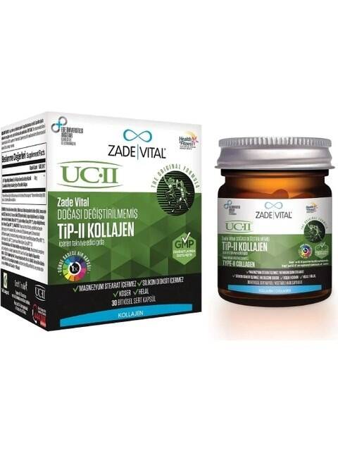 Zade Vital UC-II Tip-II Kollajen 30 Kapsül - 1