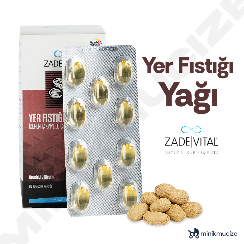 Zade Vital Yer Fıstığı Yağı 60 Yumuşak Kapsül - 1