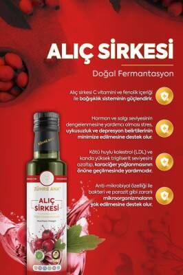 Zühre Ana Alıç Sirkesi Doğal Fermantasyon 500 ml - 5