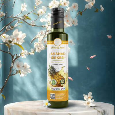Zühre Ana Ananas Sirkesi Doğal Fermantasyon Bromelain Kaynağı 500 Ml - Zühre Ana