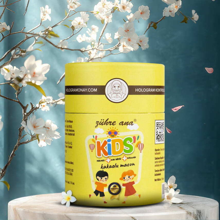 Zühre Ana Kids Pekmez Arı Sütü Vitamin Kakaolu Macun 240 gr - 1